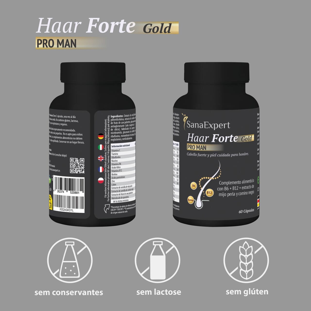 SanaExpert Haar Forte Gold PRO MAN