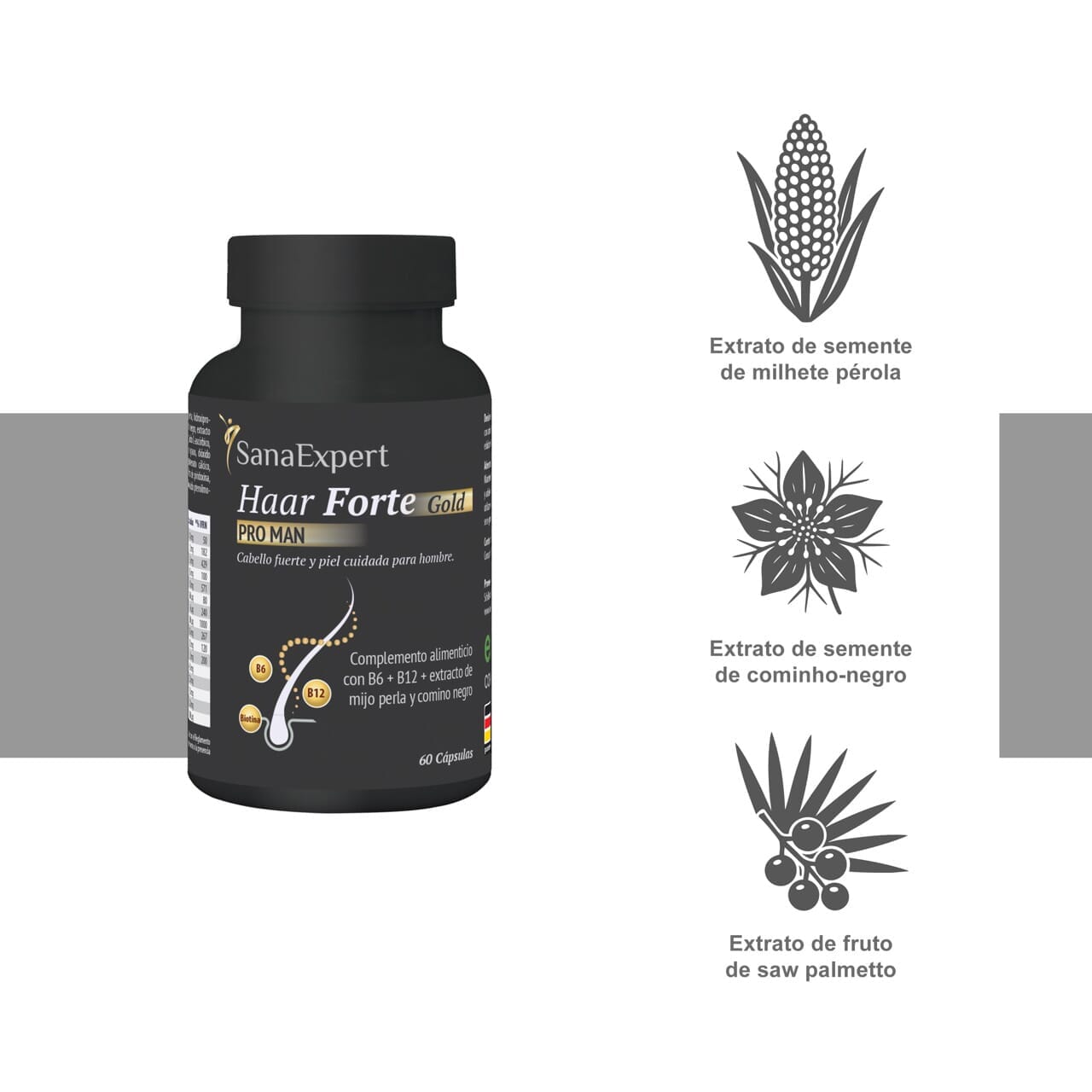 SanaExpert Haar Forte Gold PRO MAN
